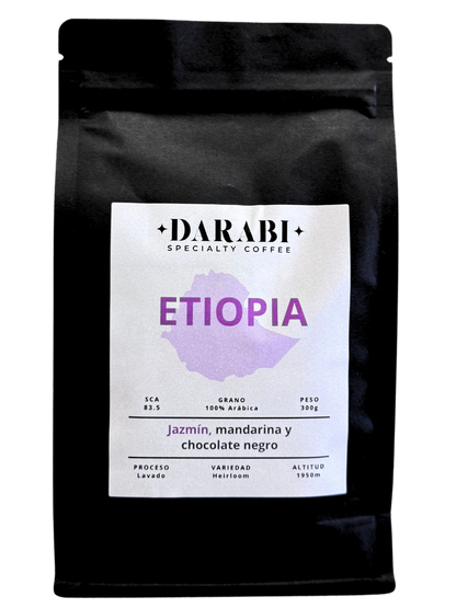 ÄTHIOPIEN 300 g | 0,23 €/Kaffee – Trockenfrüchte, Mandarine und dunkle Schokolade