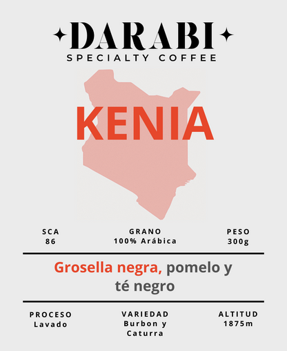 KENIA 300g | 0.23€/café - Pomelo, grosella y té negro