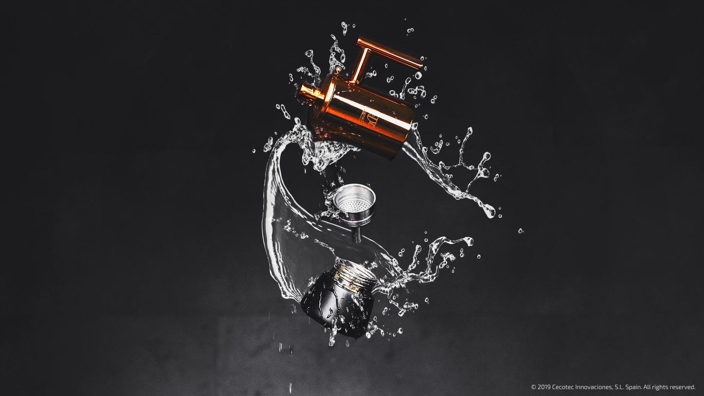 Moking Cafetera Italiana Fabricada en Acero INOX 2/4/6/10 Tazas