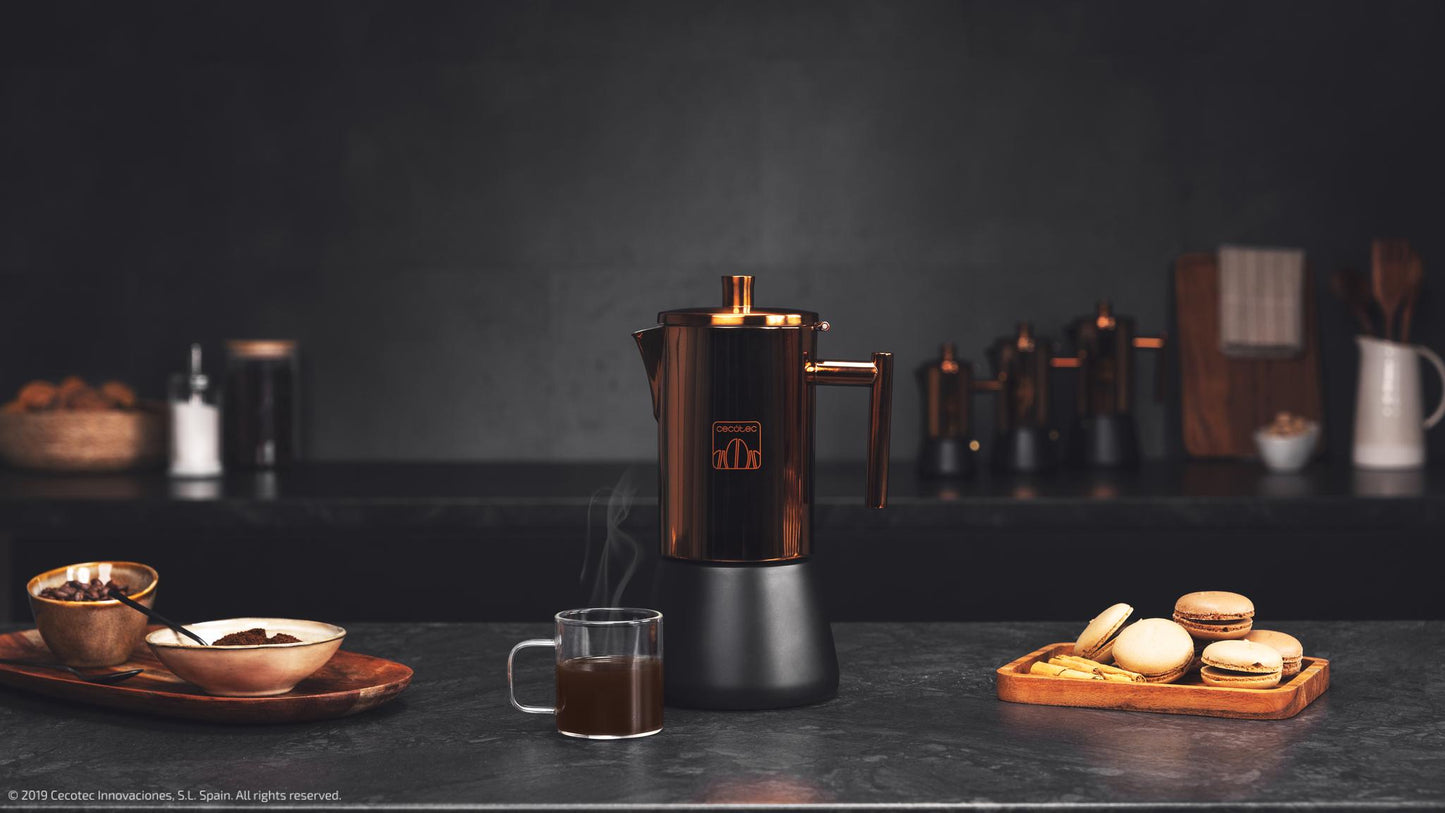 Moking Cafetera Italiana Fabricada en Acero INOX 2/4/6/10 Tazas