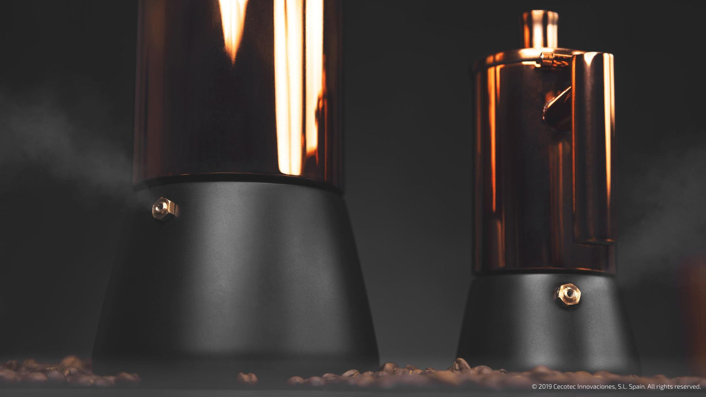 Moking Cafetera Italiana Fabricada en Acero INOX 2/4/6/10 Tazas