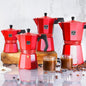 Mokaclassic Red Cafetera italiana con capacidad para 3/6/9/12 tazas de café